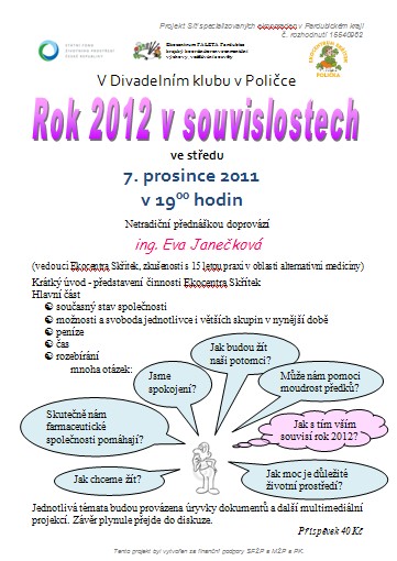 Pozvánka - rok 2012 v souvislostech Pozvánka - rok 2012 v souvislostech
